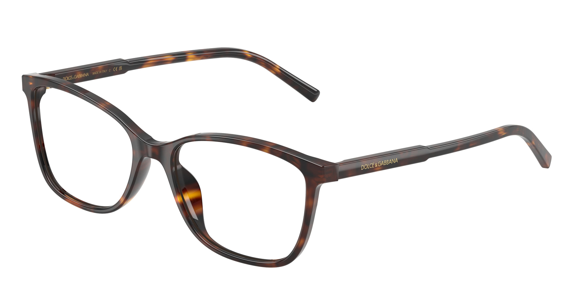 DOLCE & GABBANA DG3424 Rectangle Eyeglasses  502-Havana 54-145-17 - Color Map Tortoise