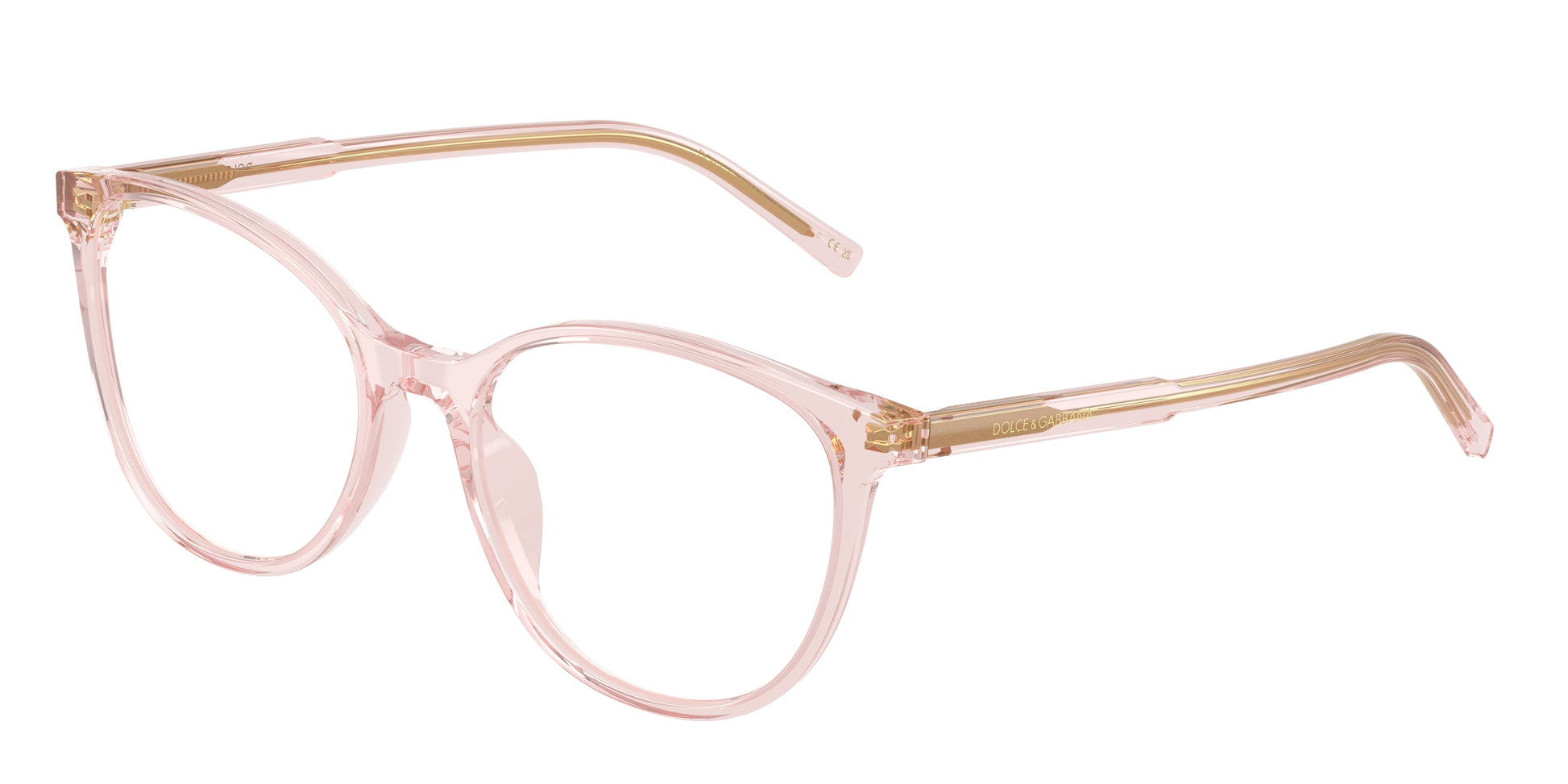 DOLCE & GABBANA DG3425 Butterfly Eyeglasses  3148-Transparent Rose 54-145-18 - Color Map Pink