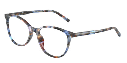 DOLCE & GABBANA DG3425 Butterfly Eyeglasses  3443-Havana Blue 52-145-18 - Color Map Blue