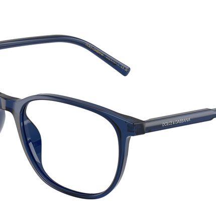 DOLCE & GABBANA DG3426 Pillow Eyeglasses  3009-Transparent Blue 53-145-17 - Color Map Blue