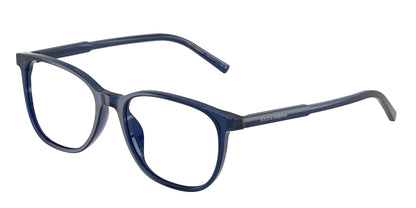 DOLCE & GABBANA DG3426 Pillow Eyeglasses  3009-Transparent Blue 53-145-17 - Color Map Blue