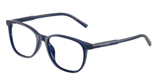 DOLCE & GABBANA DG3426 Pillow Eyeglasses  3009-Transparent Blue 53-145-17 - Color Map Blue