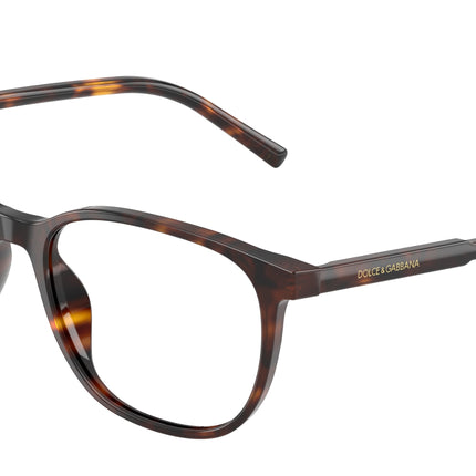 DOLCE & GABBANA DG3426 Pillow Eyeglasses  502-Havana 53-145-17 - Color Map Tortoise