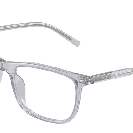 DOLCE & GABBANA DG3427 Rectangle Eyeglasses  3291-Transparent Grey 55-145-18 - Color Map Grey