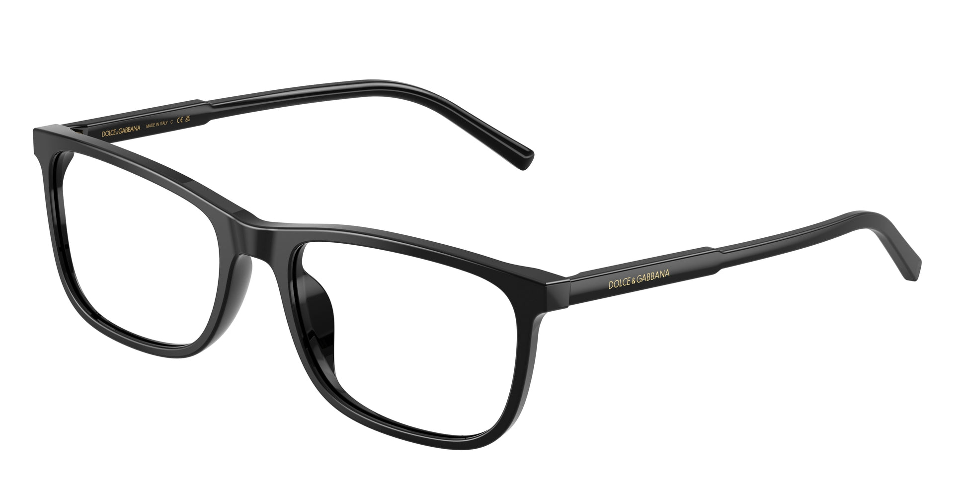 DOLCE & GABBANA DG3427 Rectangle Eyeglasses  501-Black 55-145-18 - Color Map Black