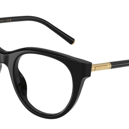 DOLCE & GABBANA DG3433 Phantos Eyeglasses  501-Black 53-145-21 - Color Map Black