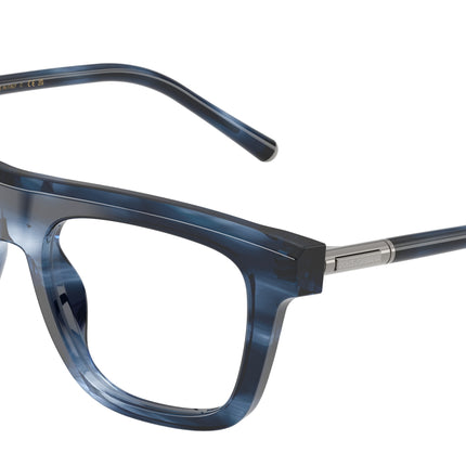 DOLCE & GABBANA DG3434 Square Eyeglasses  3448-Striped Blue 51-145-18 - Color Map Blue