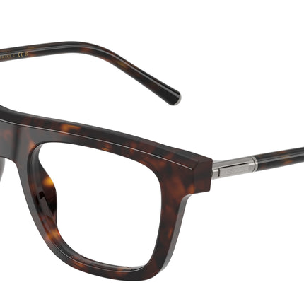 DOLCE & GABBANA DG3434 Square Eyeglasses  502-Havana 51-145-18 - Color Map Tortoise