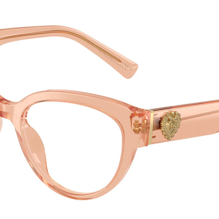 DOLCE & GABBANA DG3440 Cat Eye Eyeglasses  3226-Nude Transparent 54-145-18 - Color Map Pink