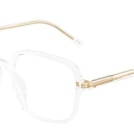 DOLCE & GABBANA DG3442 Square Eyeglasses  3133-Crystal 55-145-16 - Color Map Transparent