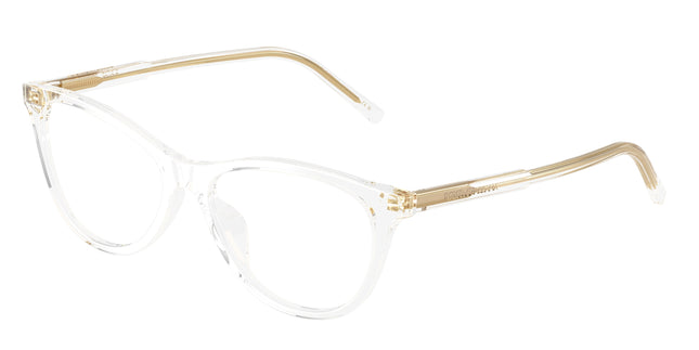 DOLCE & GABBANA DG3443 Cat Eye Eyeglasses  3133-Crystal 55-145-16 - Color Map Transparent