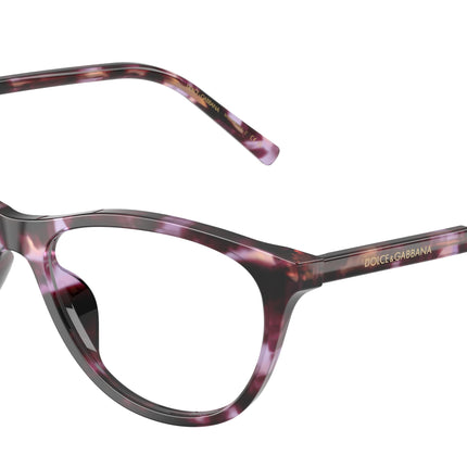 DOLCE & GABBANA DG3443 Cat Eye Eyeglasses  3477-Violet Havana 55-145-16 - Color Map Violet