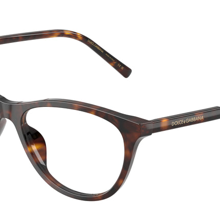 DOLCE & GABBANA DG3443 Cat Eye Eyeglasses  502-Havana 55-145-16 - Color Map Tortoise