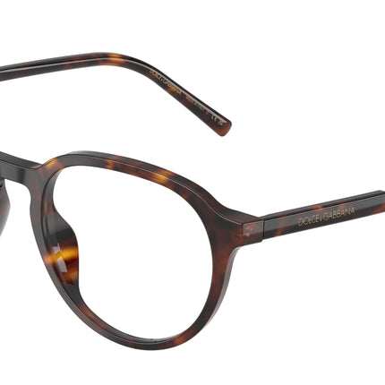 DOLCE & GABBANA DG3444 Phantos Eyeglasses  502-Havana 52-145-19 - Color Map Tortoise