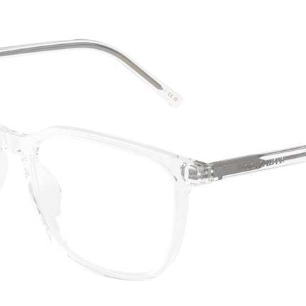 DOLCE & GABBANA DG3445 Square Eyeglasses  3133-Crystal 55-145-17 - Color Map Transparent