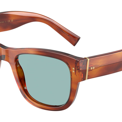 DOLCE & GABBANA DG4338 Square Sunglasses  322180-Havana Ginger 52-140-20 - Color Map Tortoise
