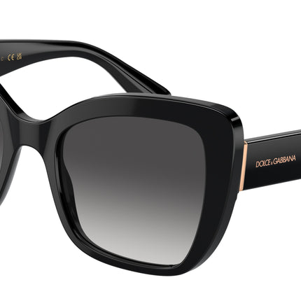DOLCE & GABBANA DG4348 Butterfly Sunglasses  501/8G-Black 54-140-20 - Color Map Black