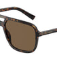 DOLCE & GABBANA DG4354 Square Sunglasses  502/73-Havana 58-145-15 - Color Map Tortoise