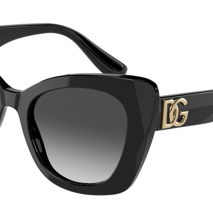 DOLCE & GABBANA DG4405 Butterfly Sunglasses  501/8G-Black 53-140-20 - Color Map Black