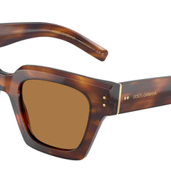 DOLCE & GABBANA DG4413 Square Sunglasses  306373-Vintage Havana 48-145-23 - Color Map Tortoise