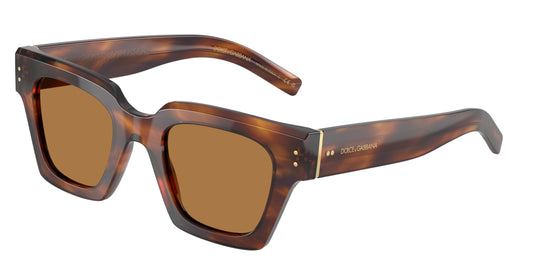 DOLCE & GABBANA DG4413 Square Sunglasses  306373-Vintage Havana 48-145-23 - Color Map Tortoise