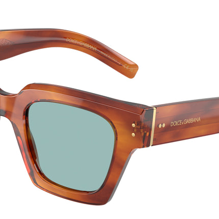 DOLCE & GABBANA DG4413 Square Sunglasses  322180-Havana Ginger 48-145-23 - Color Map Tortoise