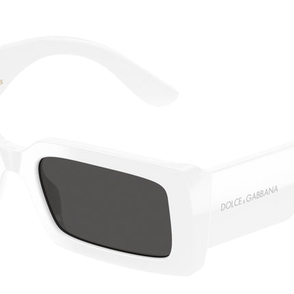 DOLCE & GABBANA DG4416 Rectangle Sunglasses  303487-White 53-140-20 - Color Map White