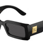 DOLCE & GABBANA DG4416 Rectangle Sunglasses  501/87-Black 53-140-20 - Color Map Black