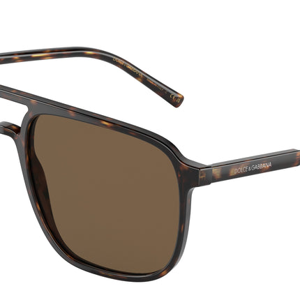 DOLCE & GABBANA DG4423F Pilot Sunglasses  502/73-Havana 58-145-18 - Color Map Tortoise