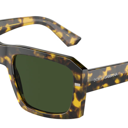 DOLCE & GABBANA DG4430F Square Sunglasses  343371-Havana Yellow 54-145-20 - Color Map Tortoise