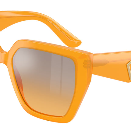 DOLCE & GABBANA DG4438 Square Sunglasses  30467H-Opal Orange 55-145-17 - Color Map Orange