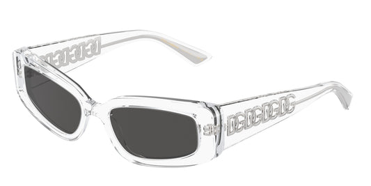 DOLCE & GABBANA DG4445 Cat Eye Sunglasses  313387-Crystal 54-145-18 - Color Map Transparent