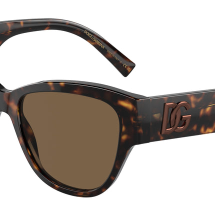 DOLCE & GABBANA DG4449 Butterfly Sunglasses  502/73-Havana 54-145-16 - Color Map Tortoise