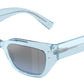 DOLCE & GABBANA DG4462F Cat Eye Sunglasses  33227C-Transparent Blue 52-145-18 - Color Map Blue