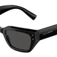 DOLCE & GABBANA DG4462F Cat Eye Sunglasses  501/87-Black 52-145-18 - Color Map Black