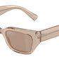 DOLCE & GABBANA DG4462 Cat Eye Sunglasses  34325A-Transparent Camel 52-145-18 - Color Map Brown