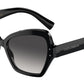 DOLCE & GABBANA DG4463F Butterfly Sunglasses  501/8G-Black 56-145-15 - Color Map Black