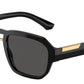 DOLCE & GABBANA DG4464 Pilot Sunglasses  501/87-Black 56-145-19 - Color Map Black
