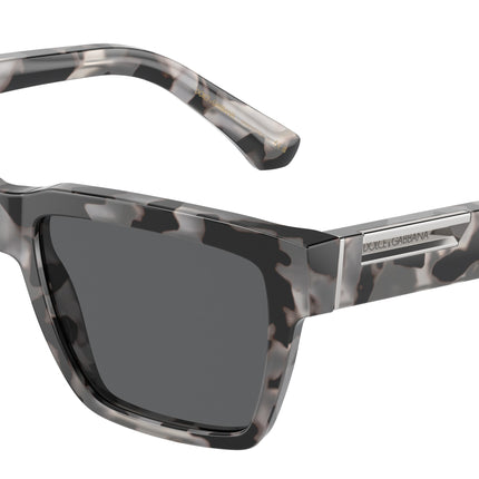 DOLCE & GABBANA DG4465F Pilot Sunglasses  343587-Havana Grey 55-145-18 - Color Map Tortoise