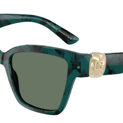 DOLCE & GABBANA DG4470 Square Sunglasses  3460/2-Pearl Havana Petroleum 54-145-17 - Color Map Green