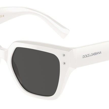 DOLCE & GABBANA DG4471F Square Sunglasses  331287-White 52-145-18 - Color Map White