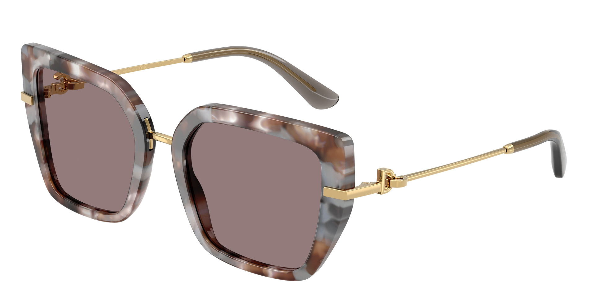 DOLCE & GABBANA DG4474F Butterfly Sunglasses  34457N-Havana Grey 53-140-20 - Color Map Tortoise