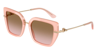 DOLCE & GABBANA DG4474 Butterfly Sunglasses  343611-Milky Pink 53-140-20 - Color Map Pink
