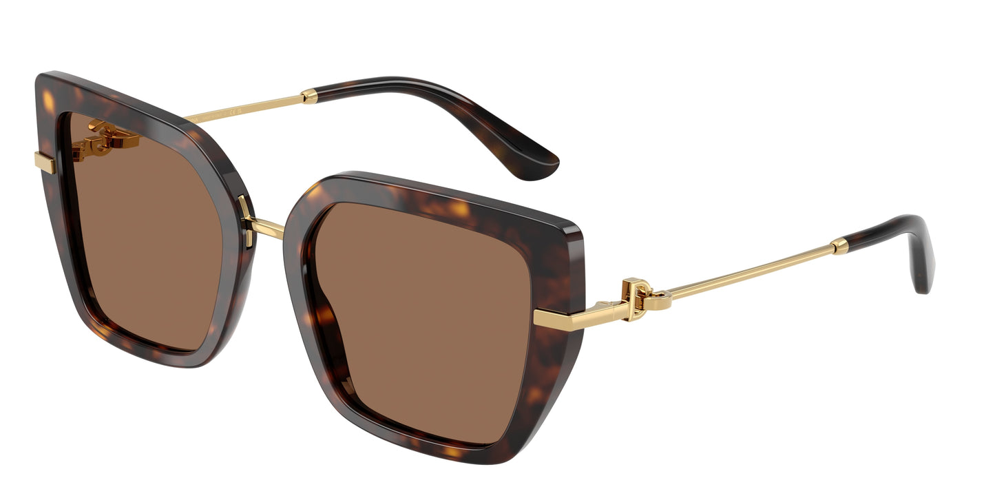 DOLCE & GABBANA DG4474 Butterfly Sunglasses  502/73-Havana 53-140-20 - Color Map Tortoise