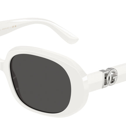 DOLCE & GABBANA DG4476 Oval Sunglasses  331287-White 56-145-17 - Color Map White