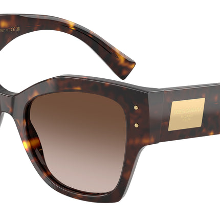 DOLCE & GABBANA DG4478F Cat Eye Sunglasses  502/13-Havana 53-140-20 - Color Map Tortoise