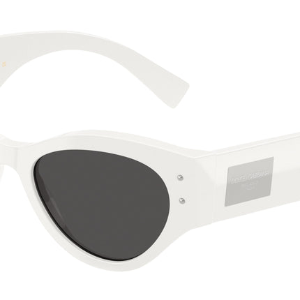 DOLCE & GABBANA DG4480F Butterfly Sunglasses  331287-White 53-140-19 - Color Map White