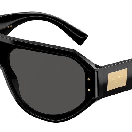 DOLCE & GABBANA DG4481 Pilot Sunglasses  501/87-Black 0-140-147 - Color Map Black