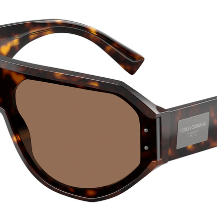 DOLCE & GABBANA DG4481 Pilot Sunglasses  502/73-Havana 0-140-147 - Color Map Tortoise