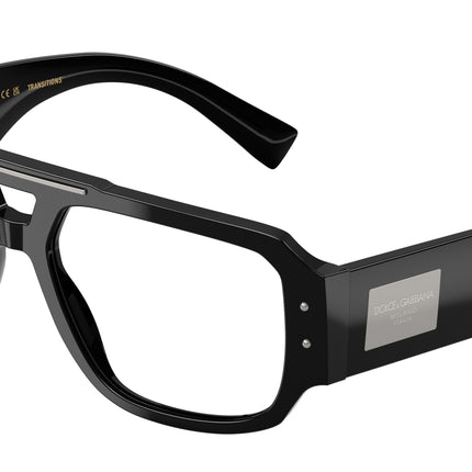 DOLCE & GABBANA DG4482F Pilot Sunglasses  501/M3-Black 57-140-18 - Color Map Black